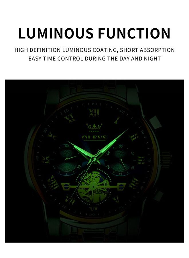 أوليفز ساعات رجاليه ضد للماءساعة رجالية ميكانيكية مقاومة للماء للأعمال - Image 5