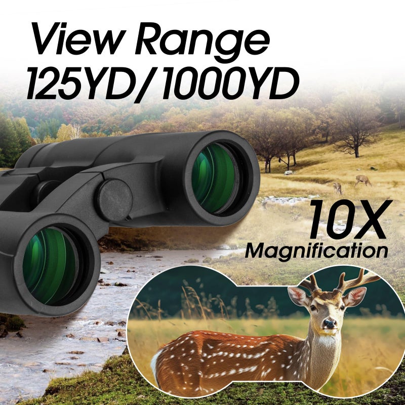 GUANIEE 10x25 Binoculars for Kids Mini Pocket Compact Binoculars Waterproof Small Binocular for Bird Watching Travel Stargazing Outdoor Sports Purple - Image 4