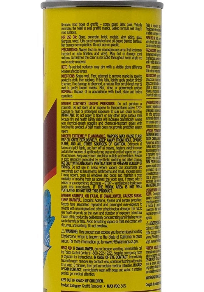 Goof Off FG673 Pro Strength Graffiti Remover Aerosol Can, 16 oz - Image 2