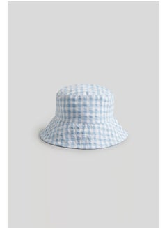 mothercare Blue Gingham UPF50+ Sun Hat  - Image 1