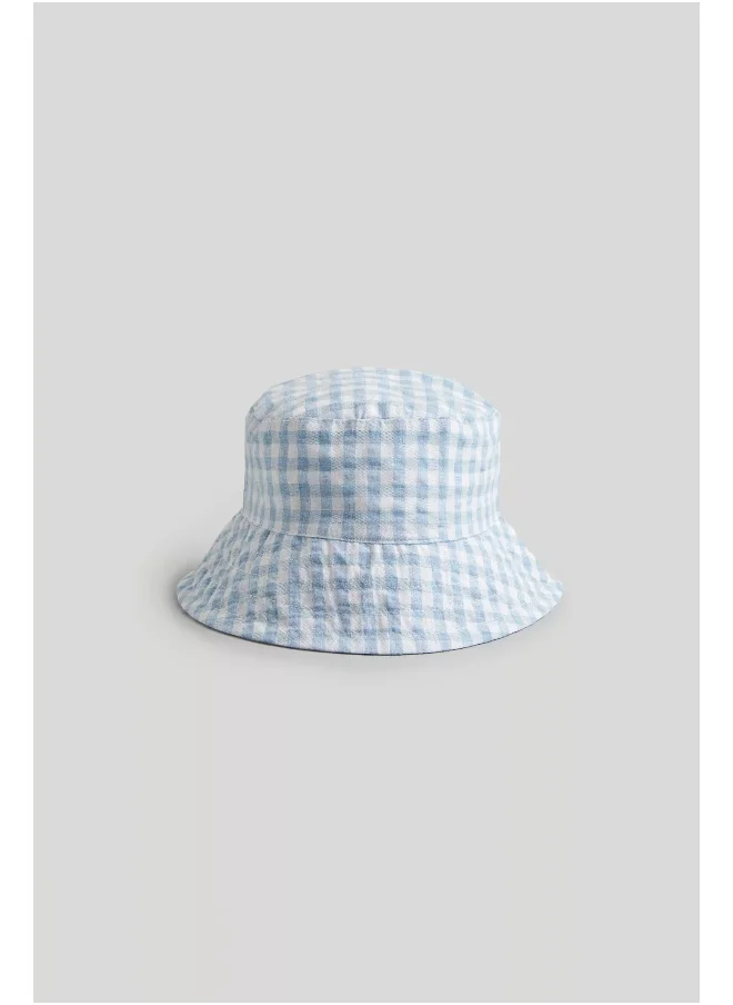 mothercare Blue Gingham UPF50+ Sun Hat