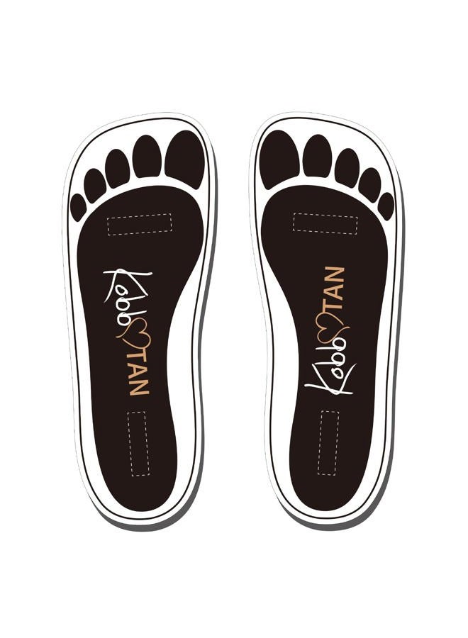 KOBBTAN 120 Pairs(240feets) Spray Tan Feet Pads in Black For Sunless Spray Tanning - Image 1