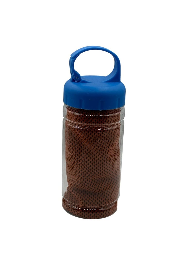 Generic Sweat-absorbent Cooling Towel - light brown 100x30cm - Image 1