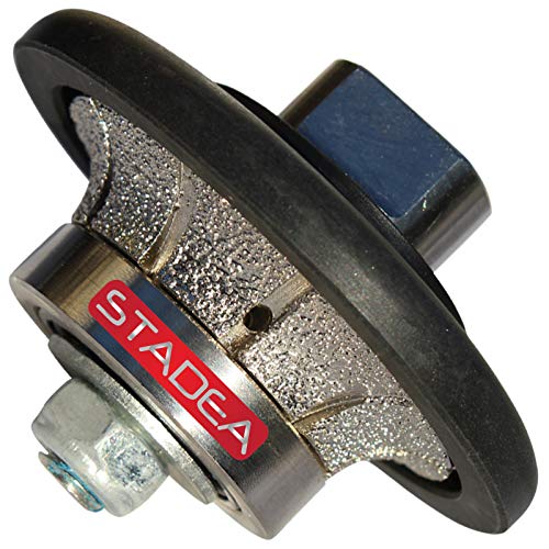 STADEA diamond profile wheel 3/8 inch radius - Demi Half Bullnose B10 Router Bit For Marble Stone Granite Edges By STADEA - Image 1
