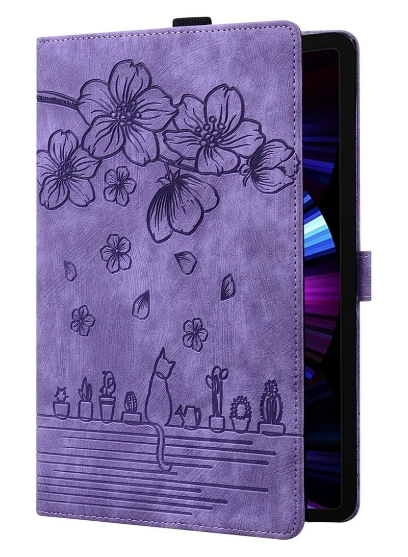 Stand Tablet Protective Cover Compatible with Xiaomi Redmi Pad SE 11inch 2023 Shockproof PU Leather Embossed Folding Stand Protective Cover Flip Case Card Slot Tablet PC Case  - Image 2