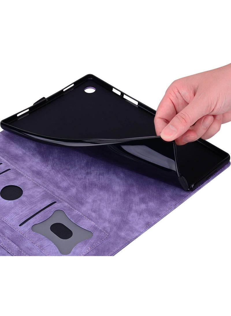 Stand Tablet Protective Cover Compatible with Xiaomi Redmi Pad SE 11inch 2023 Shockproof PU Leather Embossed Folding Stand Protective Cover Flip Case Card Slot Tablet PC Case  - Image 5