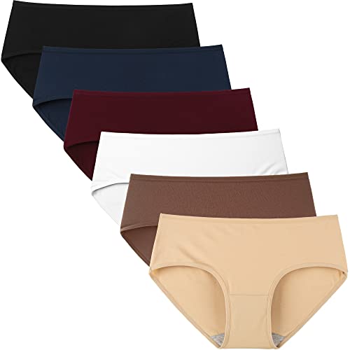 INNERSY Women's Cotton Hipster (Pack of 6) (_ Afterglow_Multicolor_M) - Image 1