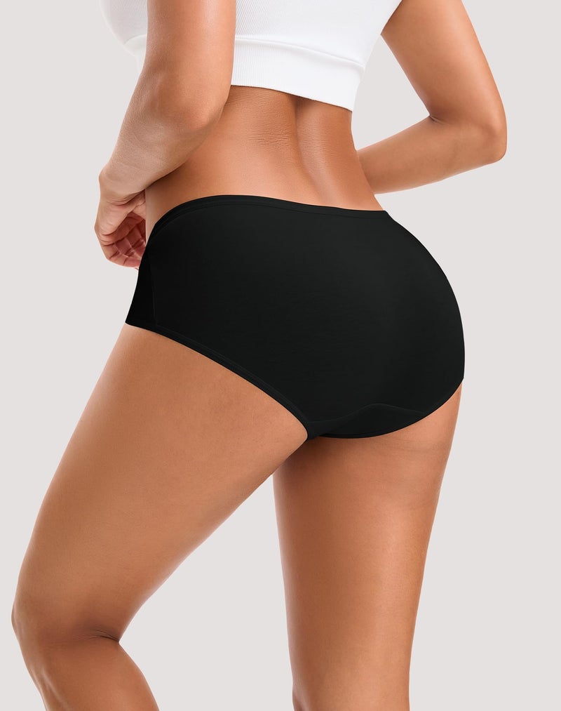 INNERSY Women's Cotton Hipster (Pack of 6) (_ Afterglow_Multicolor_M) - Image 3