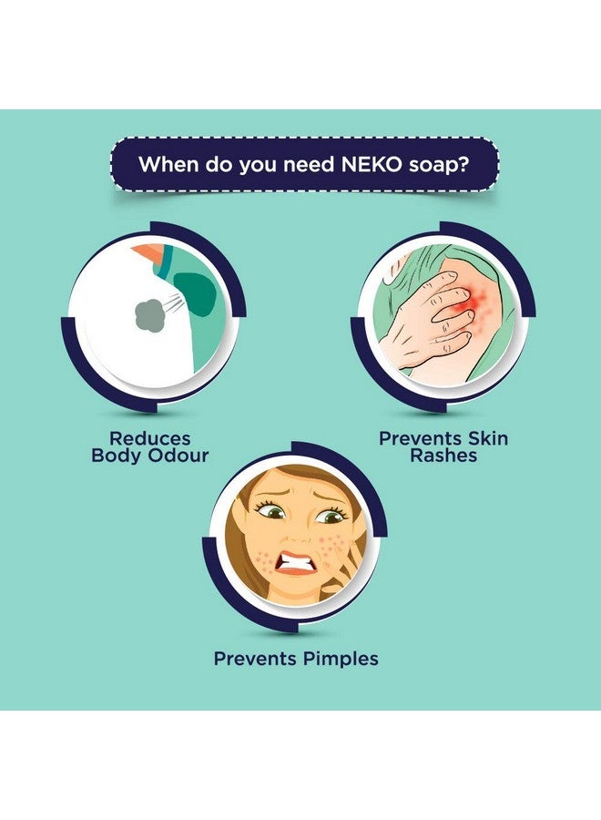 Neko صابون النظافة اليومية حماية من الجراثيم لمدة 24 ساعة 100 جرام عبوة من 4 - Image 3