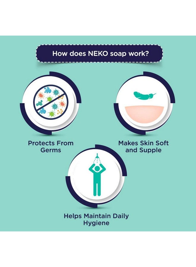 Neko صابون النظافة اليومية حماية من الجراثيم لمدة 24 ساعة 100 جرام عبوة من 4 - Image 4