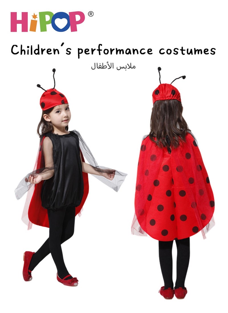 HIPOP Ladybug Costume for Girls 105-115cm,Role Cosplay for Party  - Image 4