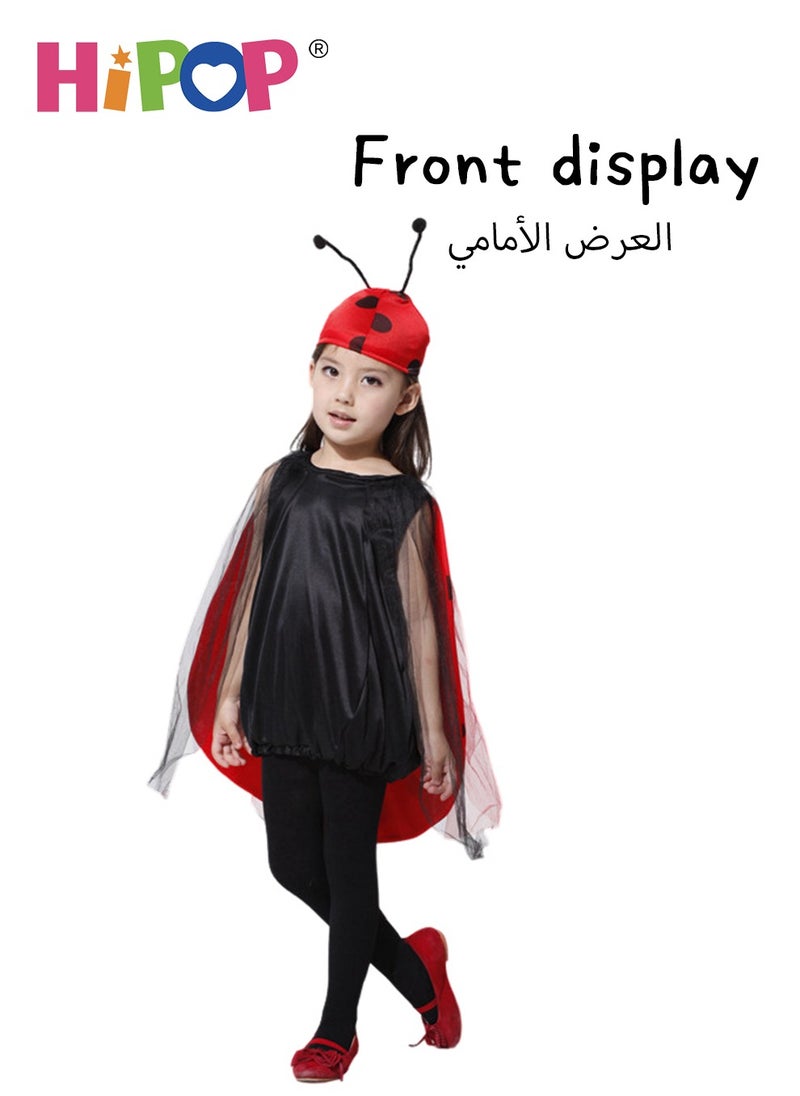 HIPOP Ladybug Costume for Girls 105-115cm,Role Cosplay for Party  - Image 5