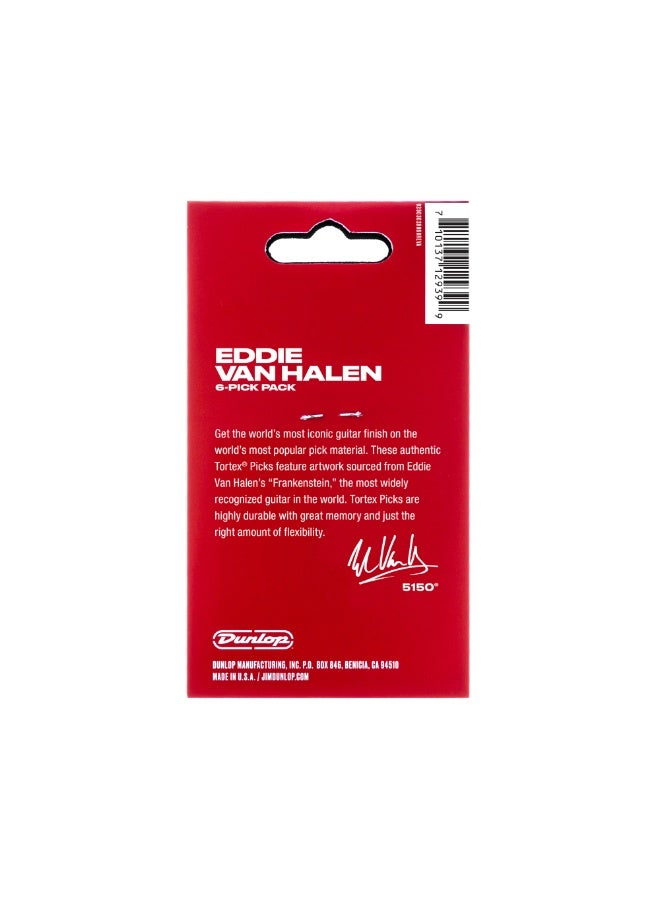 DUNLOP EVH Tortex picks, EVH102P114, Frankenstein picks, 1.14mm picks, Eddie Van Halen picks, guitar picks UAE, EVH picks Dubai, Tortex Frankenstein, signature picks, plectrum 6 pack, durable guitar picks, guitar picks UAE - Image 4