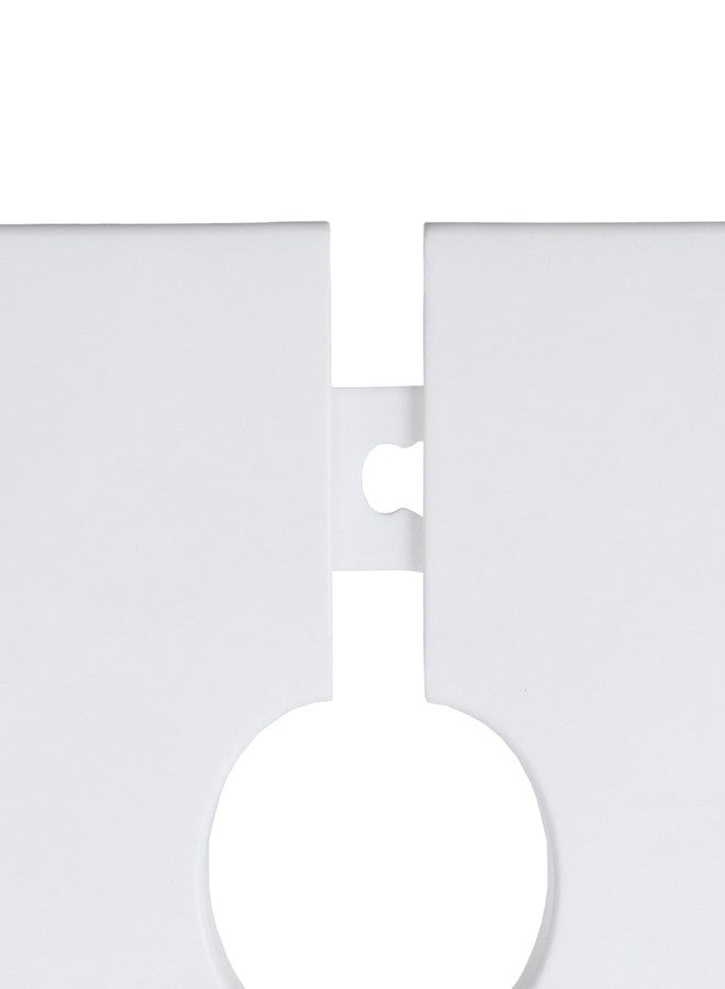 Oedema 4 Pcs Wall Split Flange for 0.5"/12mm Diameter Pipe ABS Square Self-Adhesive Escutcheon Plates for Faucet Kitchen Toilet Decorative, White - Image 5