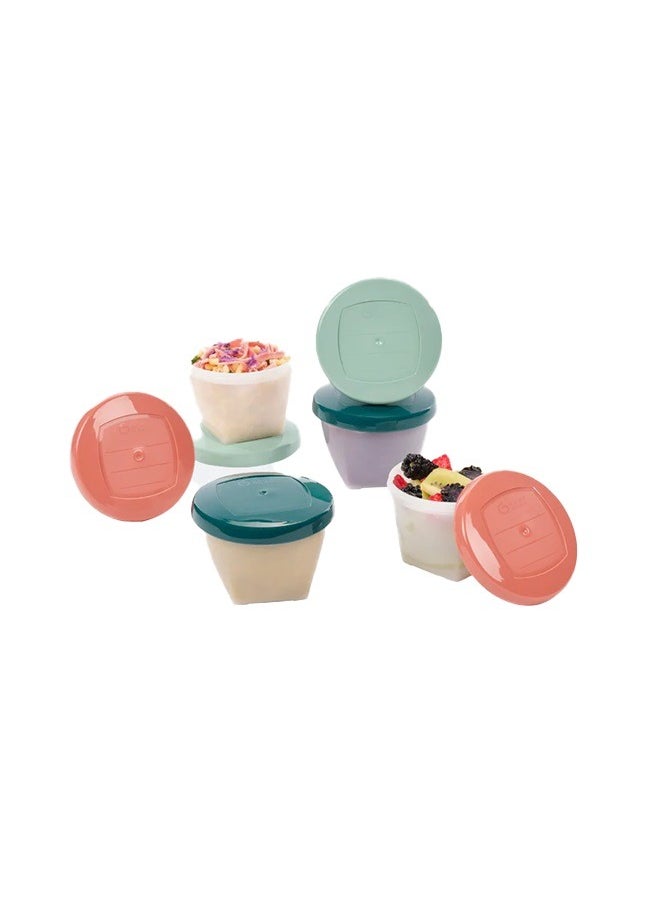 babymoov Biosourced Babybols Eco 6 X 180, Biosourced Materials, Each Bowl Has A Capacity Of 180 Ml, Microwave And Freezer Safe, Dishwasher Safe And Stackable Design  - Image 1