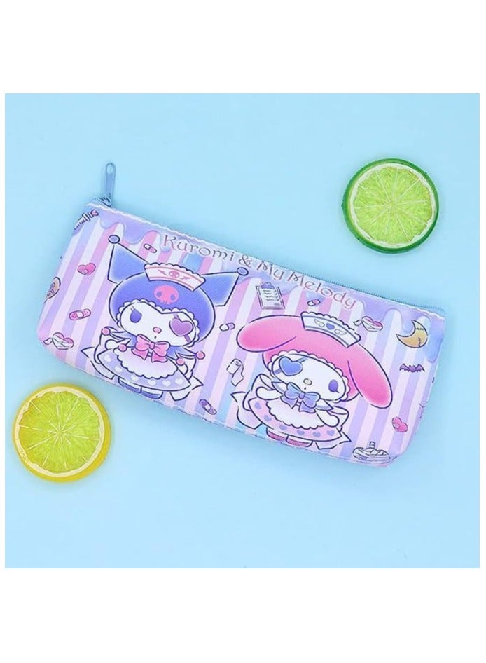 Generic 3 PCS Pencil Case for Girls, Cute Pencil Pouch Stationery School Supplies, Zip Pencil Case Accessories Cosmetic Multipurpose Case Bag Waterproof Pencil Bag  - Image 5