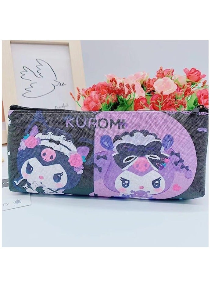 Generic 3 PCS Pencil Case for Girls, Cute Pencil Pouch Stationery School Supplies, Zip Pencil Case Accessories Cosmetic Multipurpose Case Bag Waterproof Pencil Bag  - Image 4