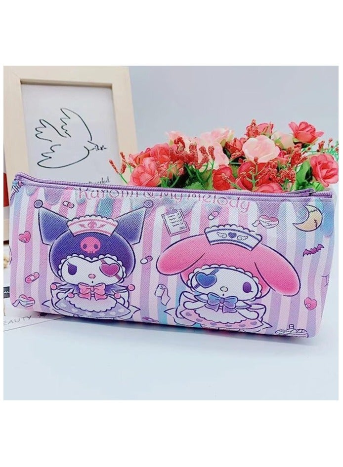 Generic 3 PCS Pencil Case for Girls, Cute Pencil Pouch Stationery School Supplies, Zip Pencil Case Accessories Cosmetic Multipurpose Case Bag Waterproof Pencil Bag  - Image 3