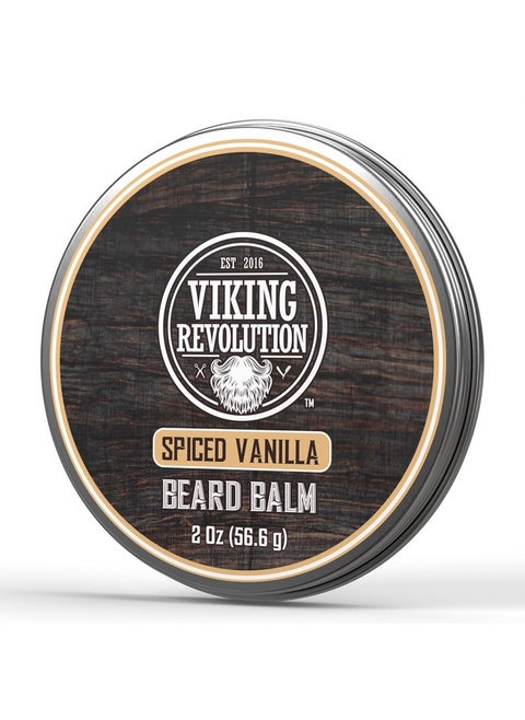 Spiced Vanilla Beard Balm For Men Beard Butter For Men With Argan Oil And Jojoba Oil Beard Softener And Beard Moisturizer For Men Beard Styling Balm (1 Pack 2Oz)