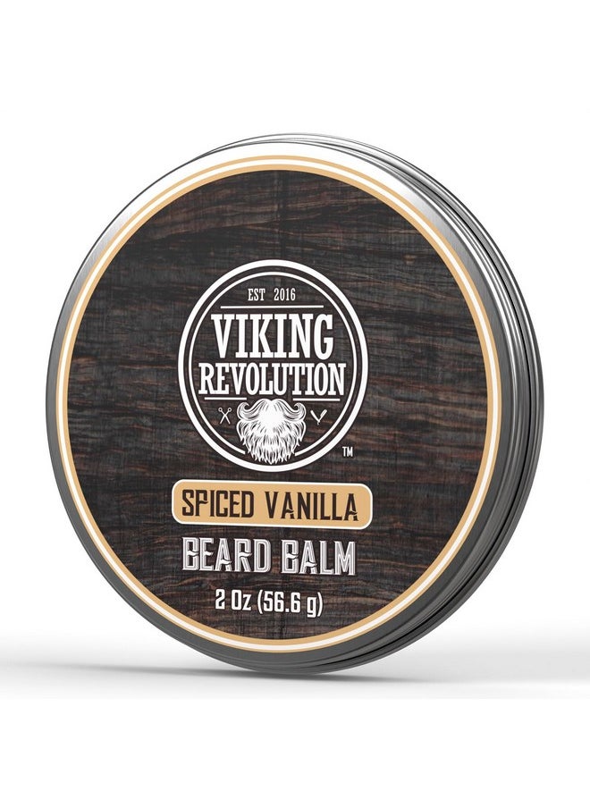 Viking Revolution - Spiced Vanilla Beard Balm For Men Beard Butter For Men With Argan Oil And Jojoba Oil Beard Softener And Beard Moisturizer For Men Beard Styling Balm (1 Pack 2Oz) - Image 1