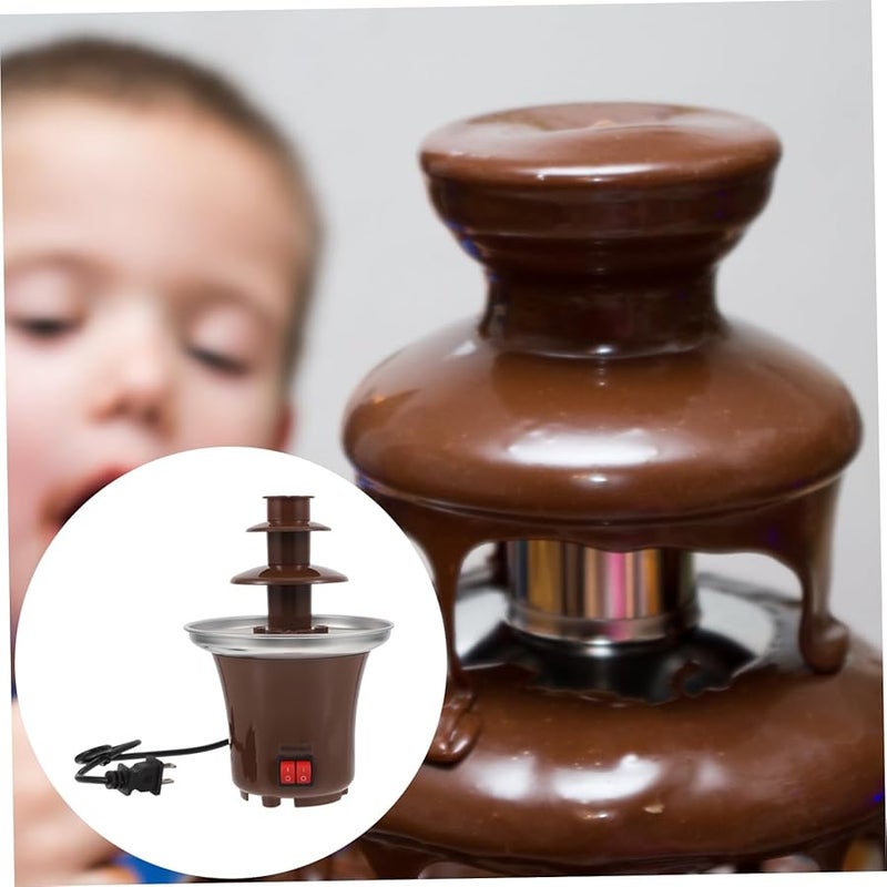 GLEAVI Desktop Chocolate Fountain Machine Melting Wafers Fondue Waterfall Brown - Image 5