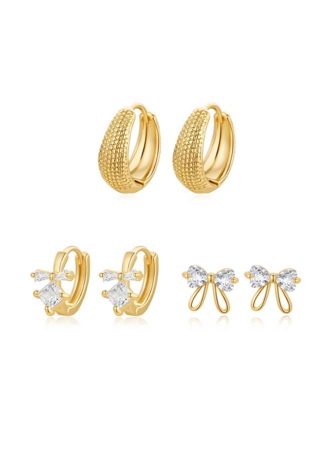 MTZ Women's Hoop Earrings, Lightweight Hypoallergenic Gold/Silver Circle Earrings for Daily Wear - Image 1