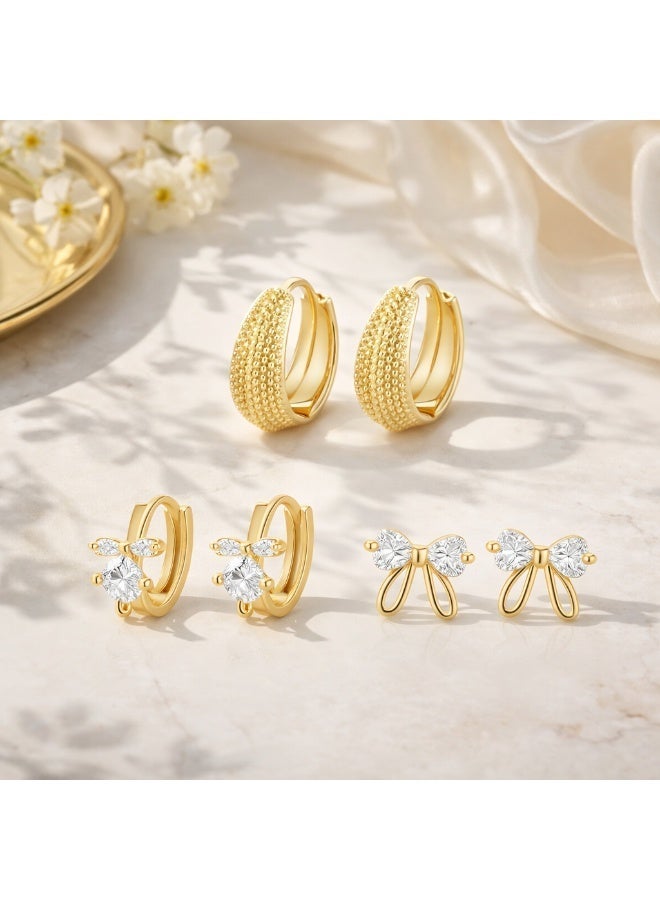 MTZ Women's Hoop Earrings, Lightweight Hypoallergenic Gold/Silver Circle Earrings for Daily Wear - Image 3