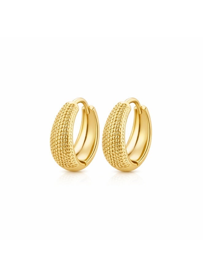 MTZ Women's Hoop Earrings, Lightweight Hypoallergenic Gold/Silver Circle Earrings for Daily Wear - Image 2