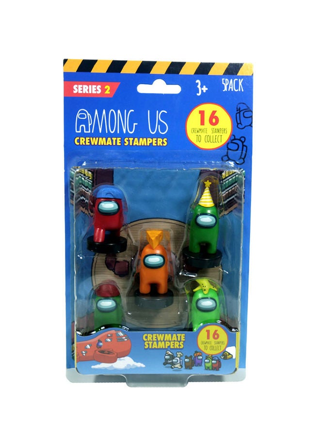 Among Us Pack Of 5 Blister Series 2- Crewmate Stampers Assortment- 16 Styles To Collect - Image 1