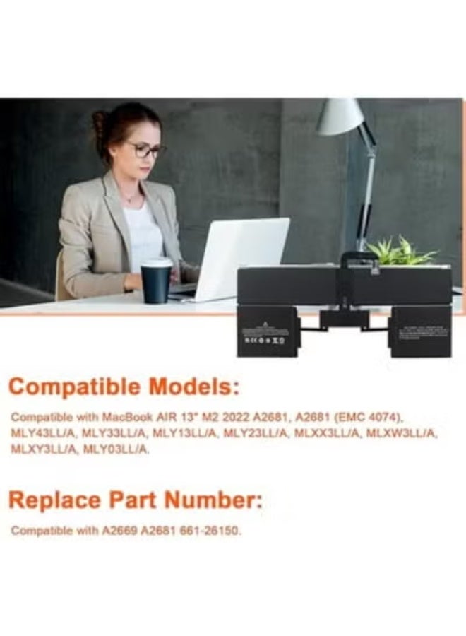 High Capacity Laptop Battery Replacement for 13" MacBook Air – Reliable & Long-Lasting Power for Daily Use - Image 2