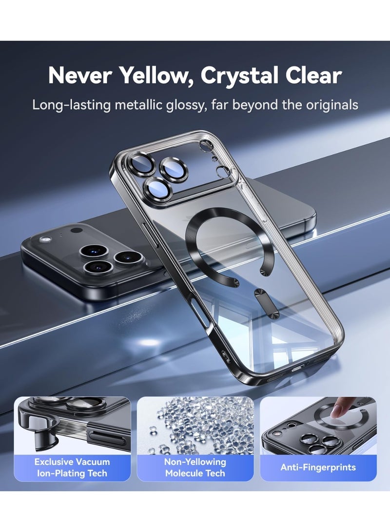 DUSALA iPhone 17 Pro Max Case Compatible with Magsafe Camera Lens Protection Cover with Full HD 9D Tempered Glass For iPhone 17 Pro Max Anti-Yellowing Drop Protection Cover for iPhone 17 Pro Max 6.9-inch - Image 4