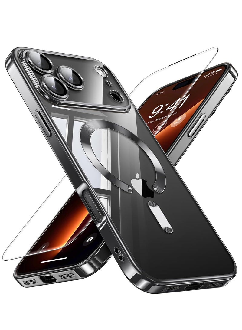 DUSALA iPhone 17 Pro Max Case Compatible with Magsafe Camera Lens Protection Cover with Full HD 9D Tempered Glass For iPhone 17 Pro Max Anti-Yellowing Drop Protection Cover for iPhone 17 Pro Max 6.9-inch - Image 1