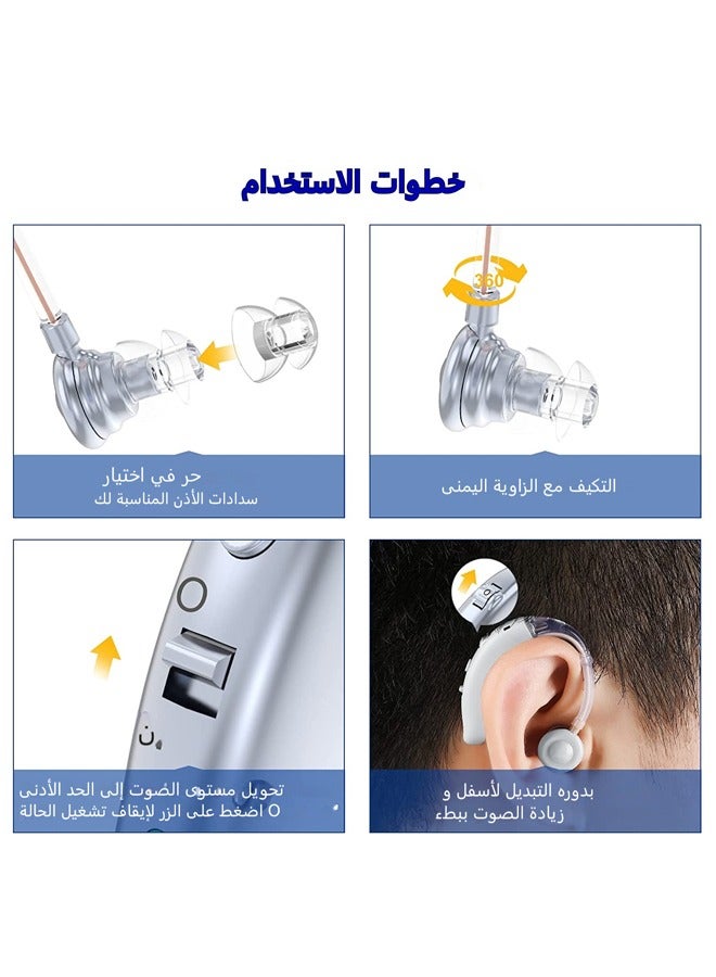 Kfcop Hearing Aids Rechargeable Devices for Old People Mini Sound Amplifier Device - Image 5