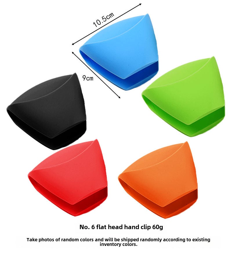 Thickened Silicone Pot Holder Butterfly Non-Slip No. 6 flat head hand clip No. 6 flat head hand clip