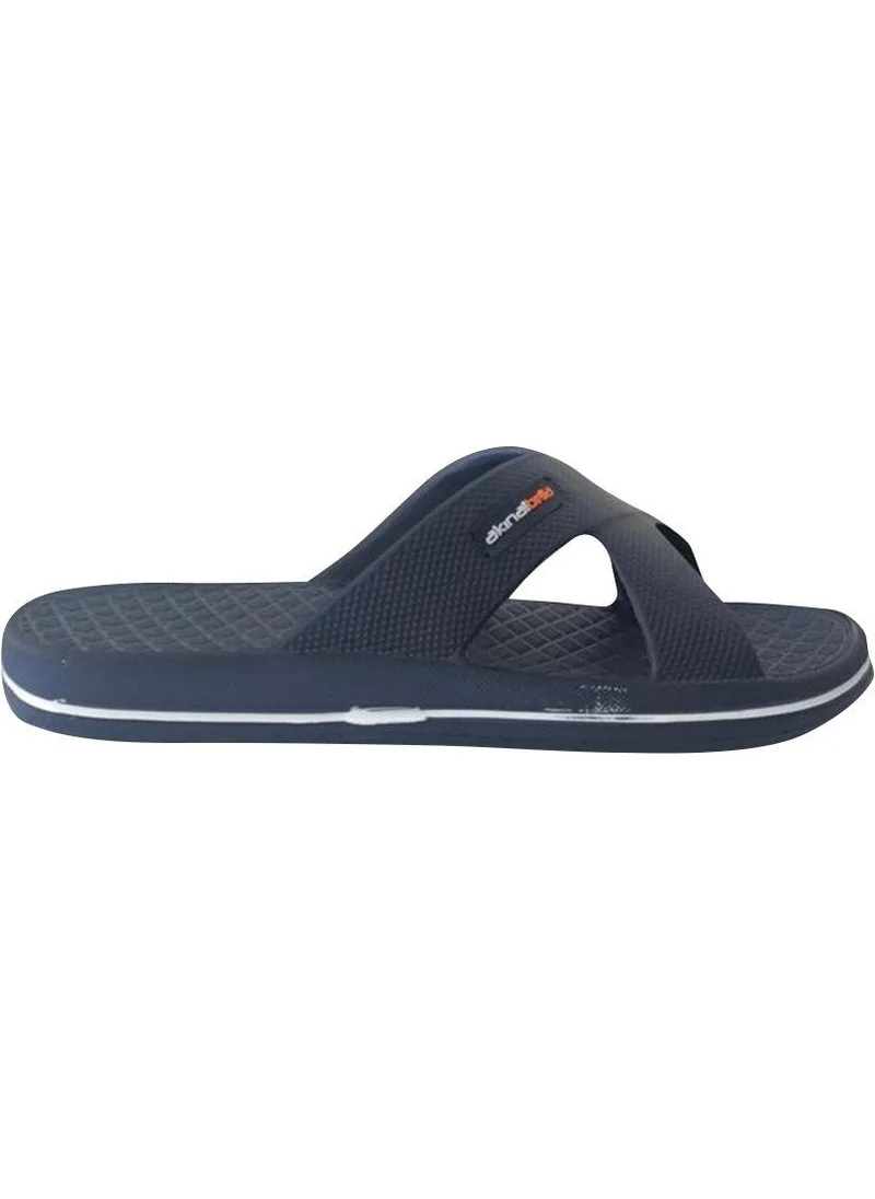 Akınalbella E140 Navy Blue Men's Bathroom Slippers