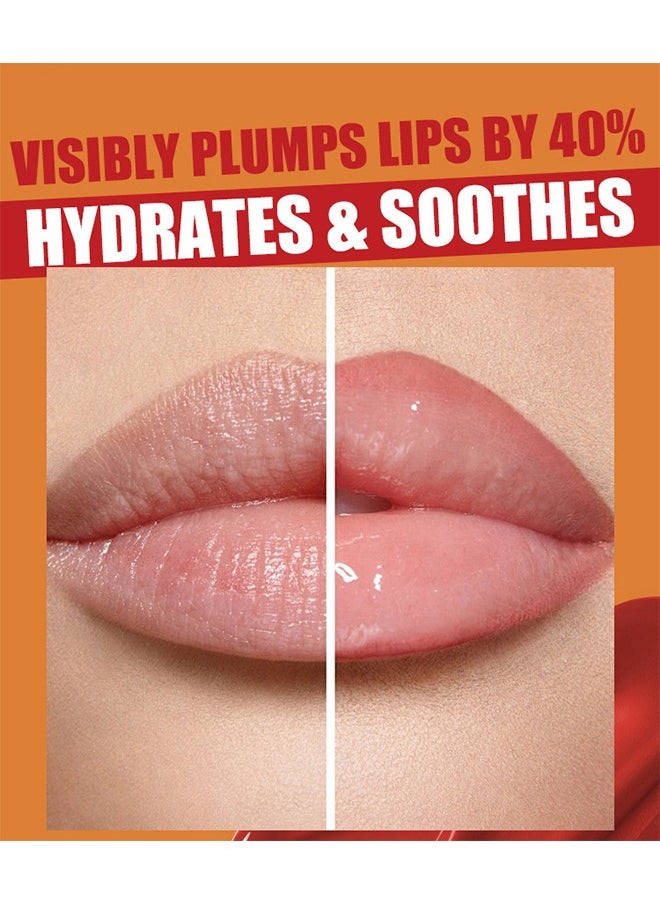 XNX Duck Plump Lip Plumping Lacquer, Fat Lip Oil Lip Glaze, Glitter Shine Primer Lip Clear Plumping Lip Gloss, High Pigment No Sticky Lip Gloss, Lip Plumper Gloss Make Lips Fuller  - Image 3
