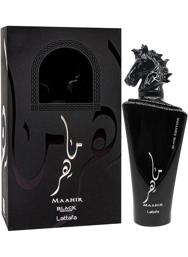 لطافة عطور فاخرة مستوردة تدوم طويلاً برائحة العود والمسك المنعشة للجنسين ماهر أسود 100 مل