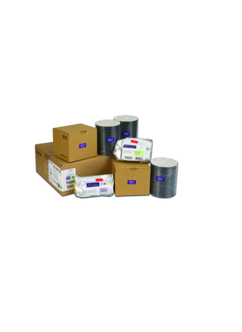 RIMAGE RIMAGE Media Kit 2450 MDD, 1000 DVD (W, R) CMY 2x Retransfer Ribbon E800/400 (500 prints) 2 RIBBON MOD/2450 ENCORE, CMY 500 PRINTS 10x Media. Everest, 100 DVD (WR) 1 CLEANING KIT. EVEREST  - Image 1