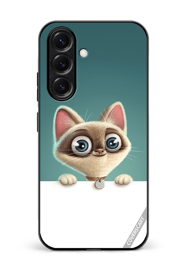 Protective Case Cover For Samsung Galaxy S25 Cute Cat Design Multicolour