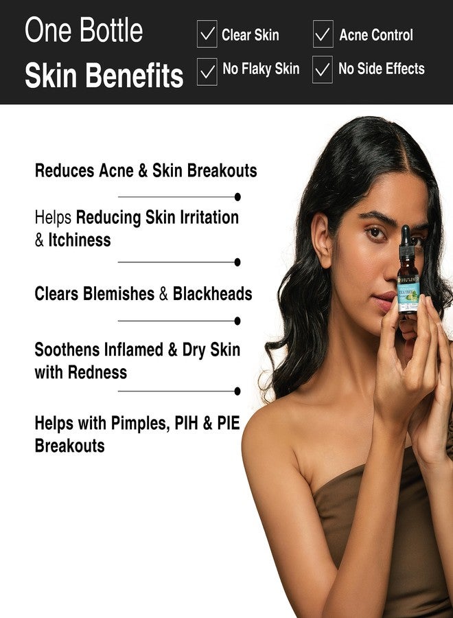 Soulflower Rosemary Essential Oil & Tea Tree Essential Oil For Acne,Dandruff 100% Pure,Natural,Undiluted & Premium Oil-Ecocert Cosmos Organic Certified-Pack Of 2 (30Ml & 15Ml With Free Dropper) - Image 4