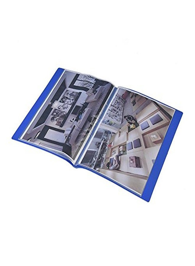Bindermax High Quality Sturdy and Durable A4 Size 10 Pocket Display File or Fixed Display Book or Presentation File Folder by Bindermax Set of Two(only Blue) - Image 2