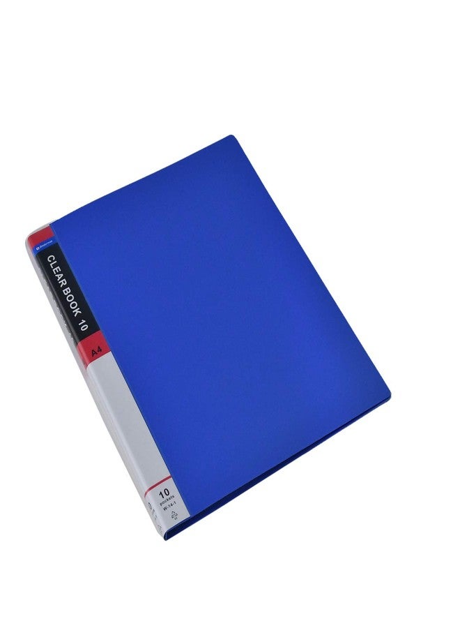 Bindermax High Quality Sturdy and Durable A4 Size 10 Pocket Display File or Fixed Display Book or Presentation File Folder by Bindermax Set of Two(only Blue) - Image 3
