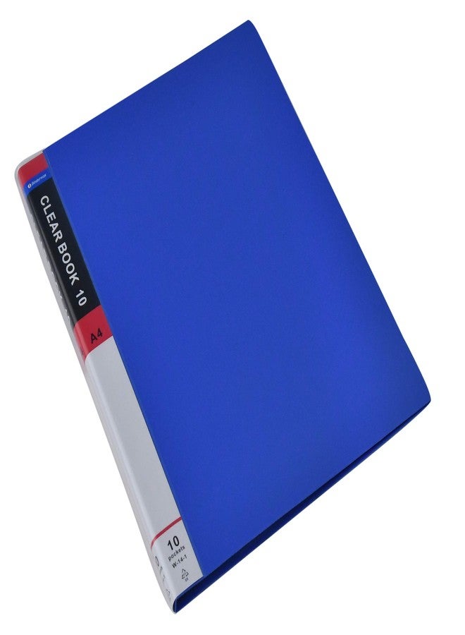 Bindermax High Quality Sturdy and Durable A4 Size 10 Pocket Display File or Fixed Display Book or Presentation File Folder by Bindermax Set of Two(only Blue) - Image 5