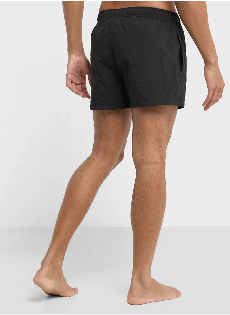 EMPORIO ARMANI Beachwear Logo  Drawstring Shorts