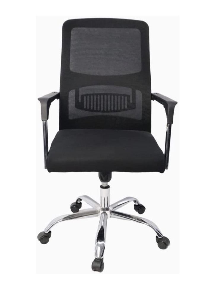 KARNAK Karnak Executive Mesh Chair, Ergonomic Height Adjustable Swivel Desk Chair With Lumbar Support Breathable Backrest For Computer Workstation Home Office  - Image 2