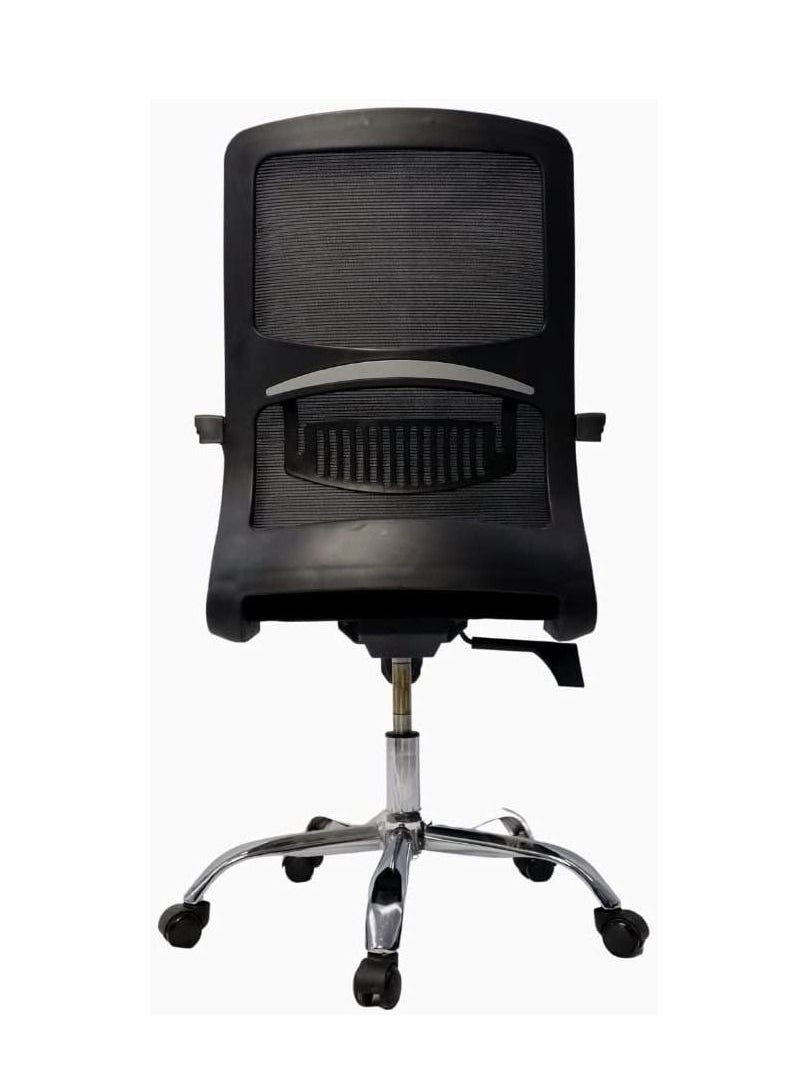 KARNAK Karnak Executive Mesh Chair, Ergonomic Height Adjustable Swivel Desk Chair With Lumbar Support Breathable Backrest For Computer Workstation Home Office  - Image 3