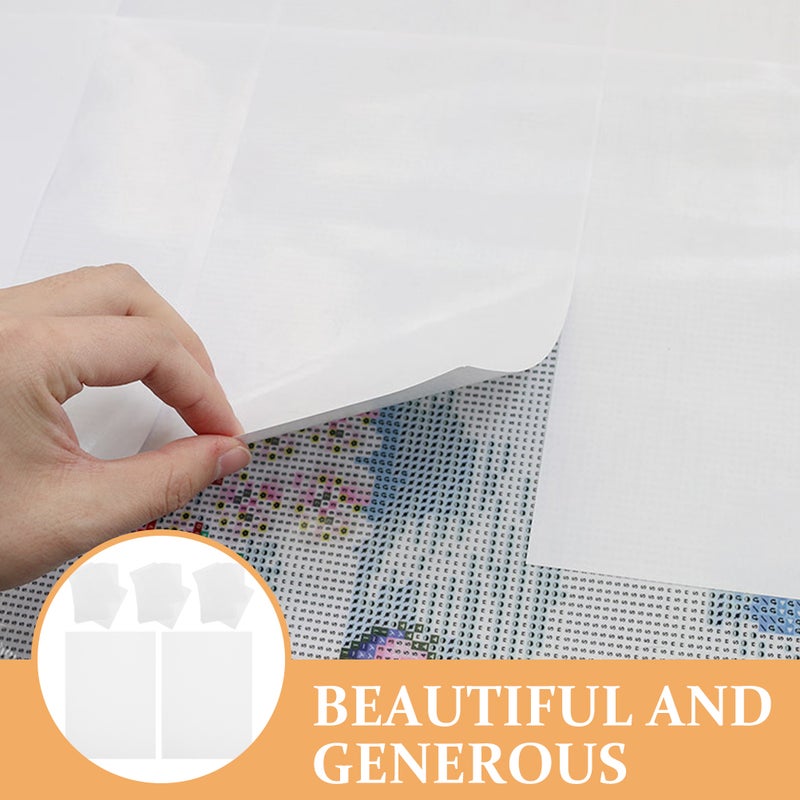 50 Sheets of Drawing Paper Double-sided Picture Dust Sticker Protective Film - Image 2