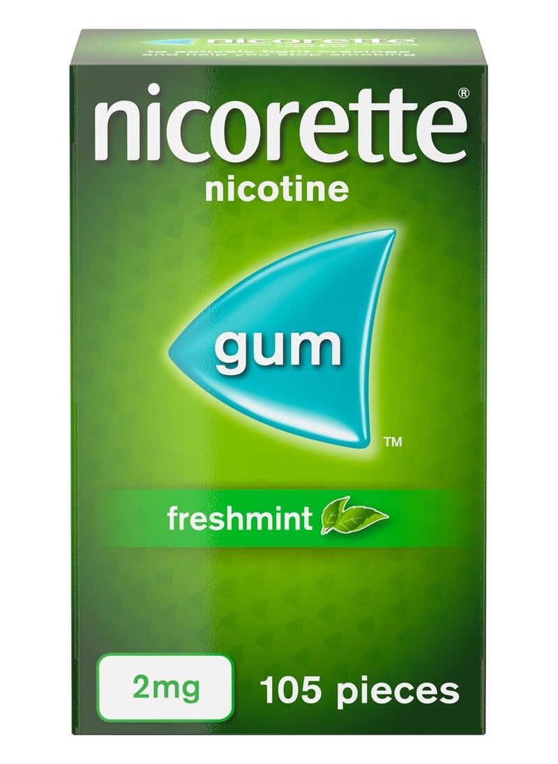 nicorette - Nicorette - Freshmint Flavour Chewing Gum - 2 mg - 105 pcs - Image 1