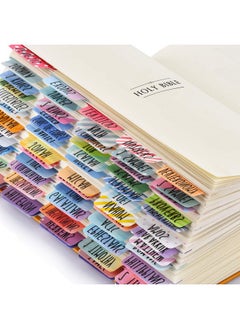 Gomigle Bible Tabs Old And New Testament Bible Tabs For Women/Men/Kids 100 Pcs Bible Book/Index Tabs For Study Bible Bible Chapter Tabs For Journaling Bible Easytoread 66 Books 8 Ref 19 Blank Tabs  - Image 1