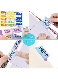 Gomigle Bible Tabs Old And New Testament Bible Tabs For Women/Men/Kids 100 Pcs Bible Book/Index Tabs For Study Bible Bible Chapter Tabs For Journaling Bible Easytoread 66 Books 8 Ref 19 Blank Tabs  - Image 3